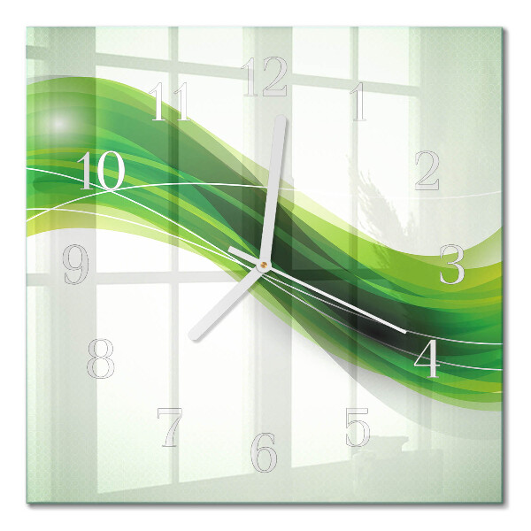 Glass clock square Abstraction