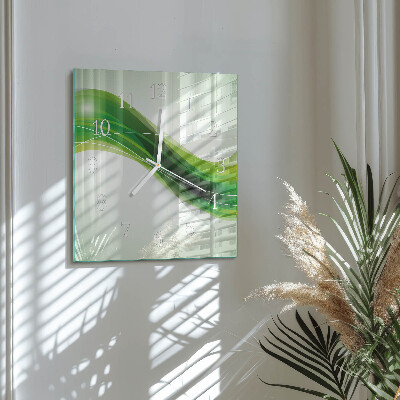 Glass clock square Abstraction