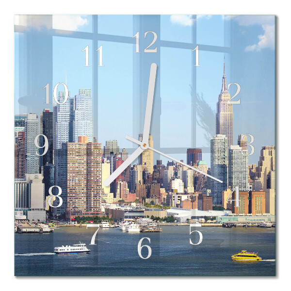 Square kitchen clock Horizon