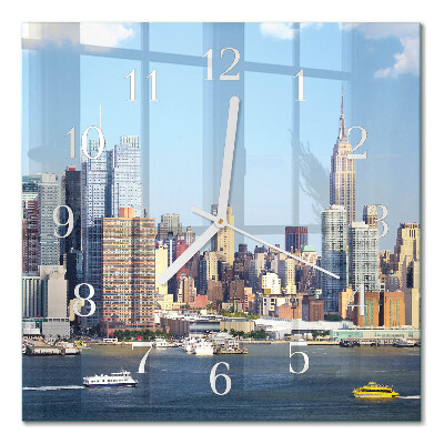 Square kitchen clock Horizon