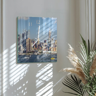 Square kitchen clock Horizon