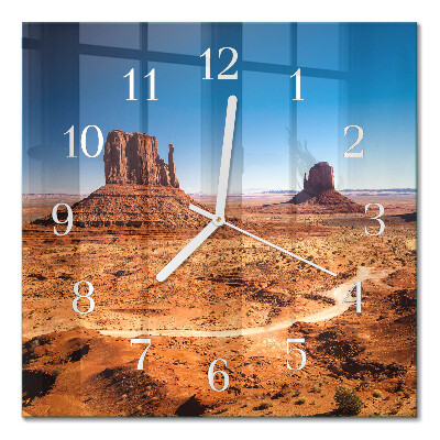 Square kitchen clock Desert