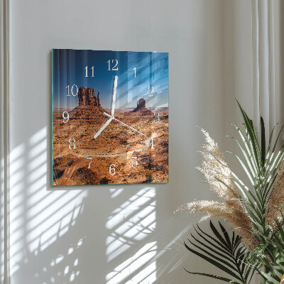 Square kitchen clock Desert