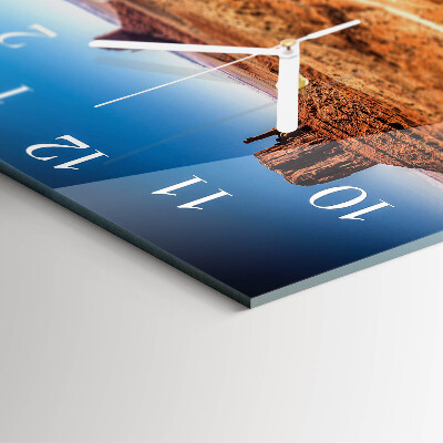 Square kitchen clock Desert