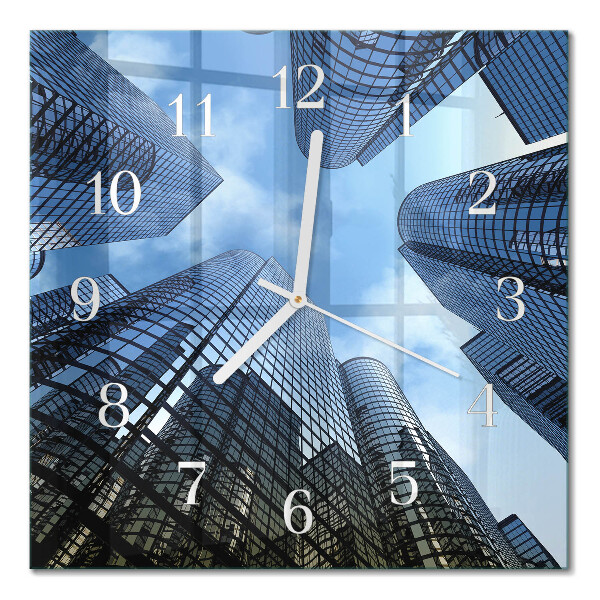 Glass clock square Glass buildings