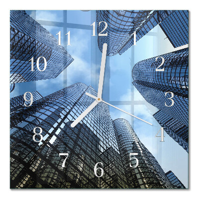 Glass clock square Glass buildings