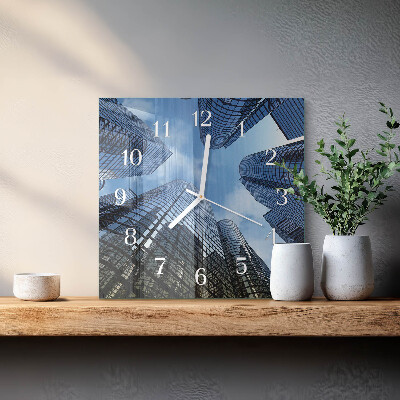 Glass clock square Glass buildings