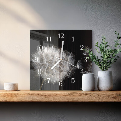 Square kitchen clock Dandelion