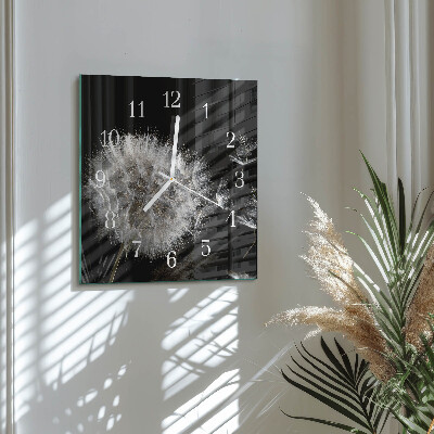 Square kitchen clock Dandelion
