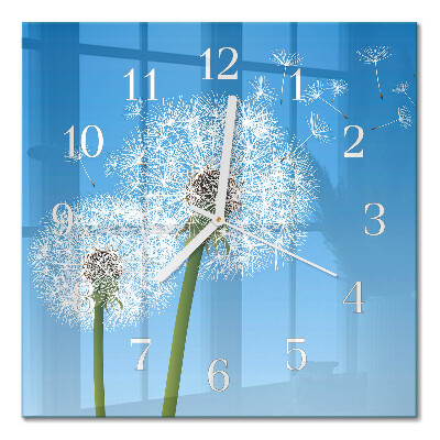 Square wall clock Dandelion