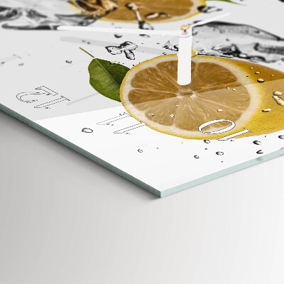 Square wall clock Citrus