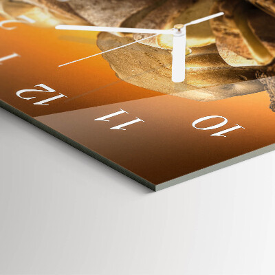 Square wall clock Bread