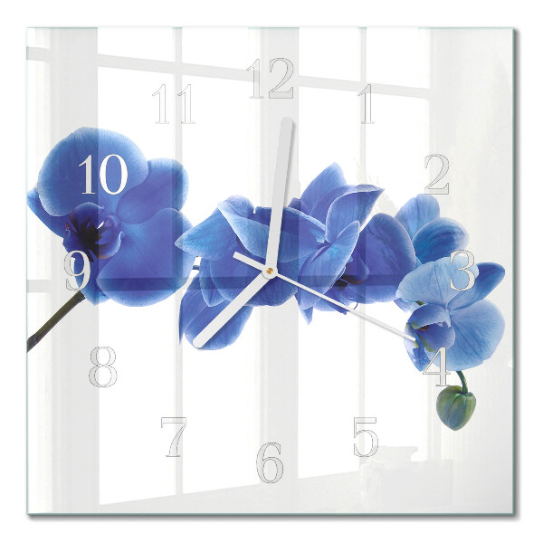 Square wall clock Orchid