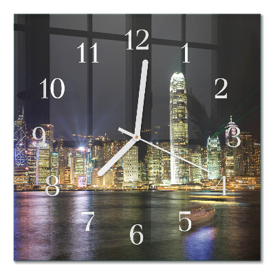 Square kitchen clock Horizon