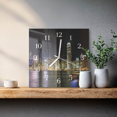Square kitchen clock Horizon