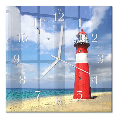 Square kitchen clock Lighthouse