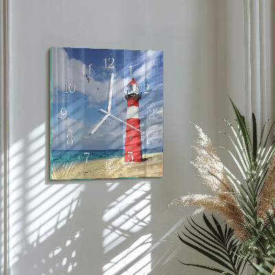 Square kitchen clock Lighthouse