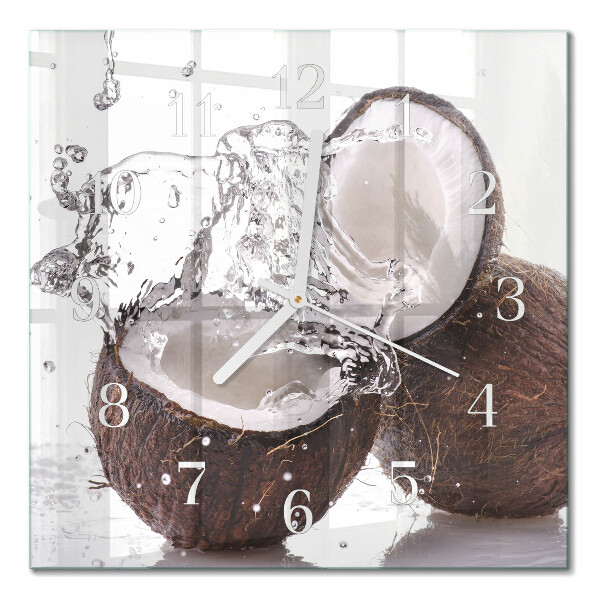 Square wall clock Coconuts