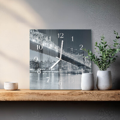 Square kitchen clock Bridge