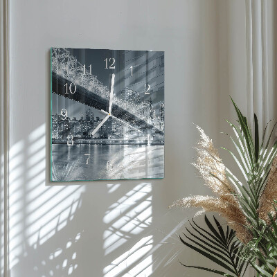 Square kitchen clock Bridge