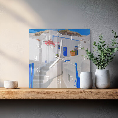 Square wall clock Santorini