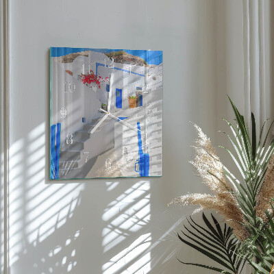 Square wall clock Santorini