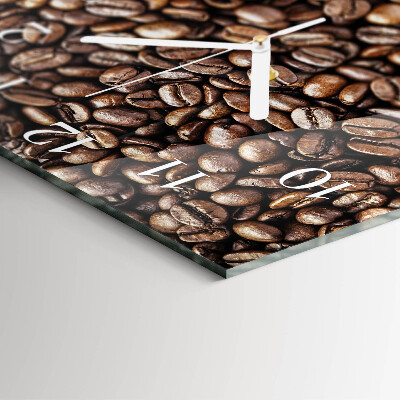 Square wall clock Coffee beans