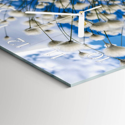 Glass clock square Cotton