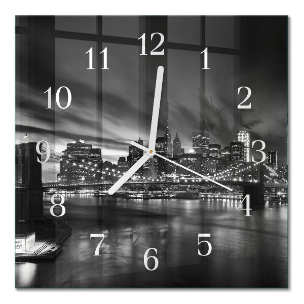 Glass clock square City