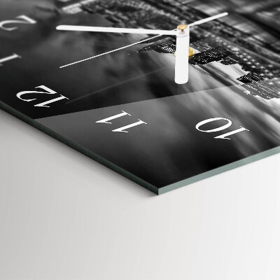 Glass clock square City