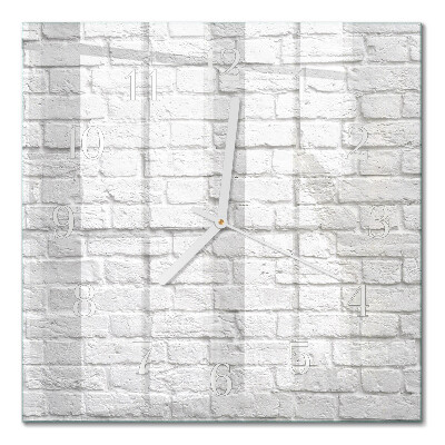 Glass clock square Brick
