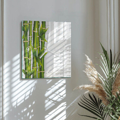 Square kitchen clock Bamboo