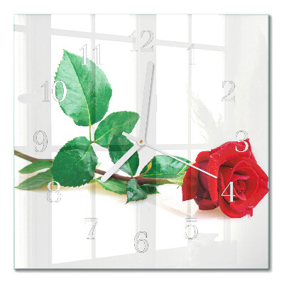 Square kitchen clock Rose