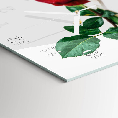 Square kitchen clock Rose