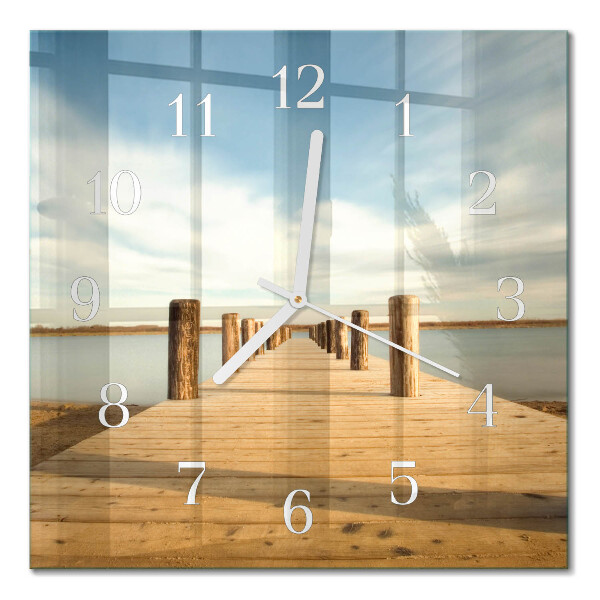 Square wall clock Bridge