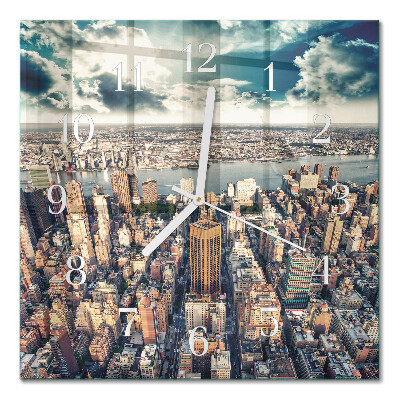 Glass clock square New york