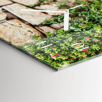 Glass clock square Stones of nature