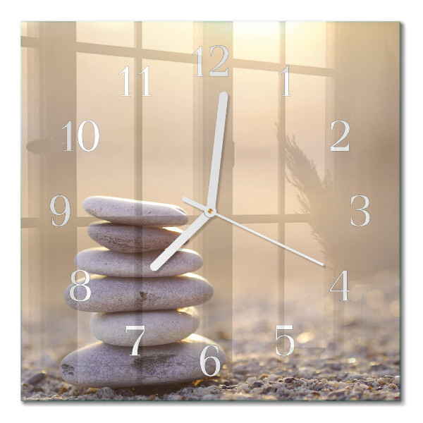 Square wall clock Stones