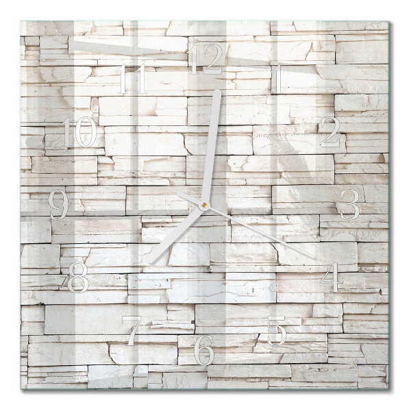 Glass clock square Clinker