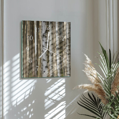 Square kitchen clock Birches