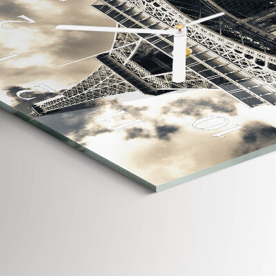 Square kitchen clock Eiffel tower