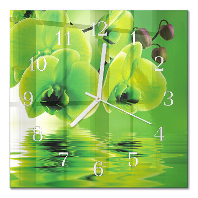 Square kitchen clock Orchid