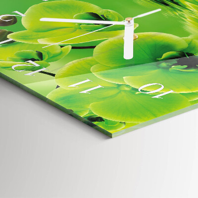 Square kitchen clock Orchid