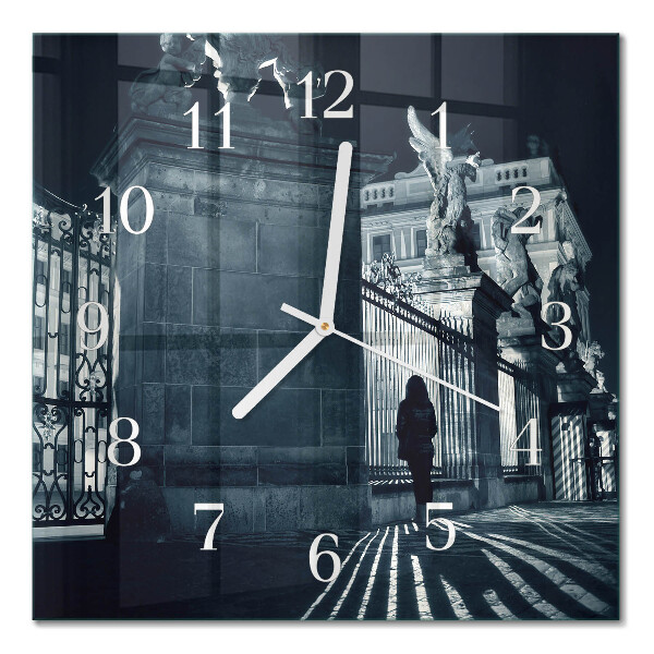 Square kitchen clock Hradčany