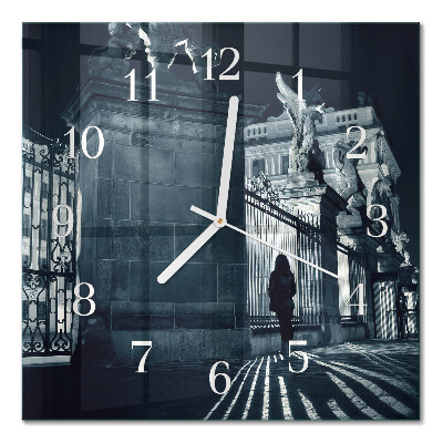 Square kitchen clock Hradčany
