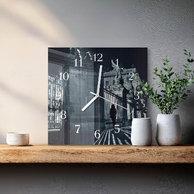 Square kitchen clock Hradčany