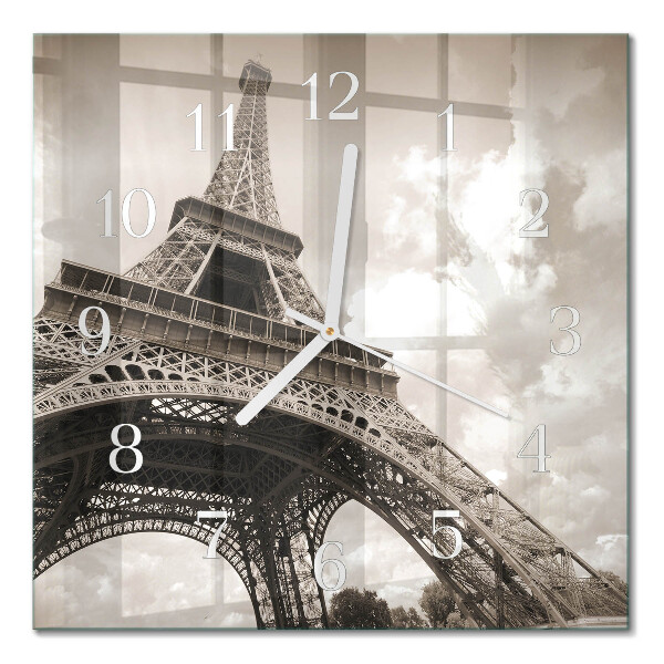 Square kitchen clock Paris