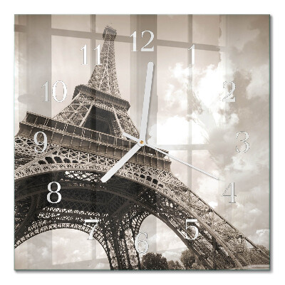 Square kitchen clock Paris