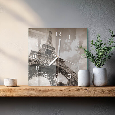 Square kitchen clock Paris
