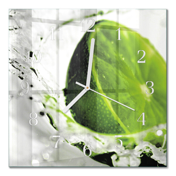 Square wall clock Calcium carbonate